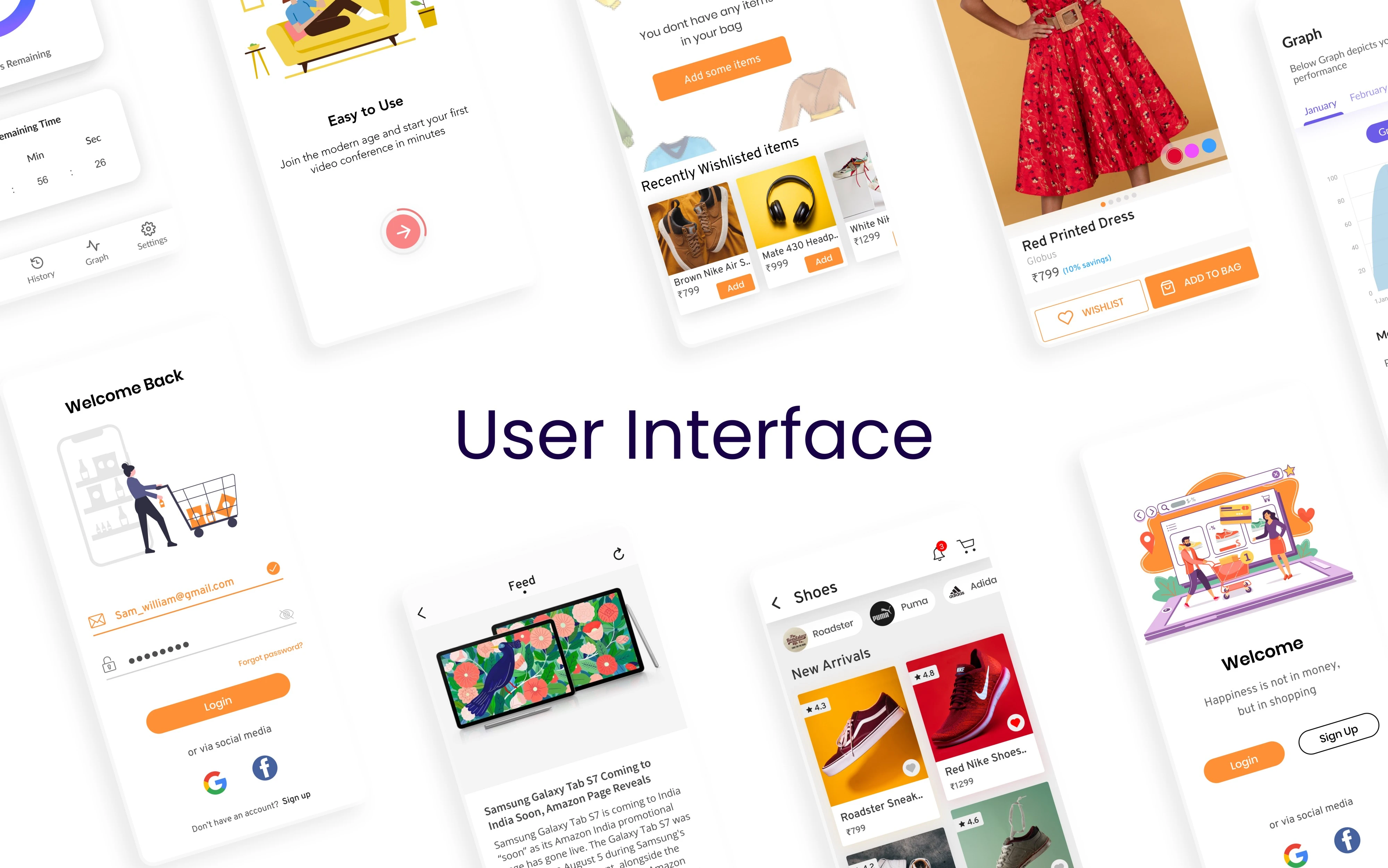 How to become a Self-taught UI/UX Designer Image showing design mockups